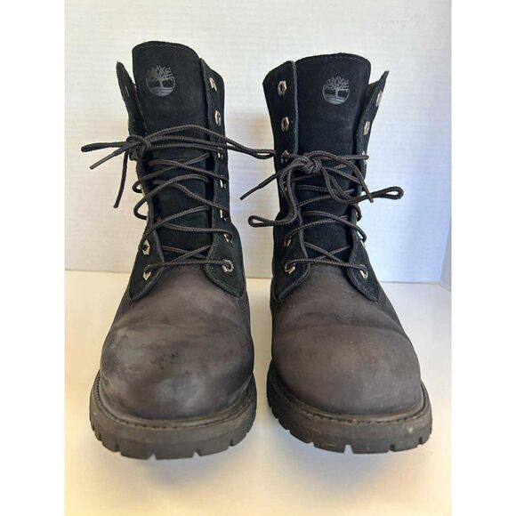 Timberland Womens 9 Authentics Waterproof Roll Fold-Down Teddy Fleece Blk 8149A - Picture 5 of 7